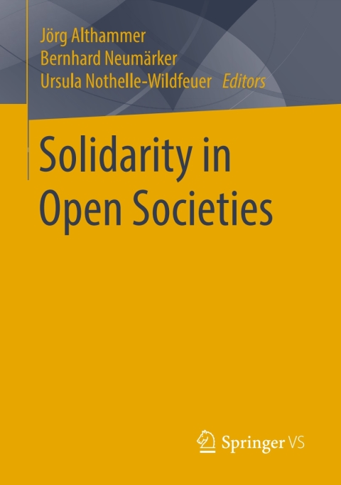 Cover image for book Solidarity in Open Societies