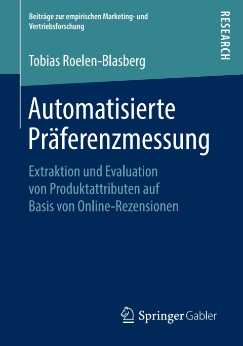 Cover image for book Automatisierte Präferenzmessung