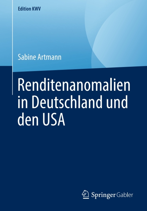Cover image for book Renditenanomalien in Deutschland und den USA