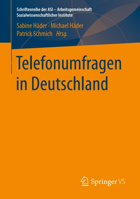 Cover image for book Telefonumfragen in Deutschland