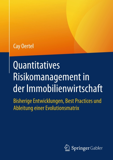 Cover image for book Quantitatives Risikomanagement in der Immobilienwirtschaft