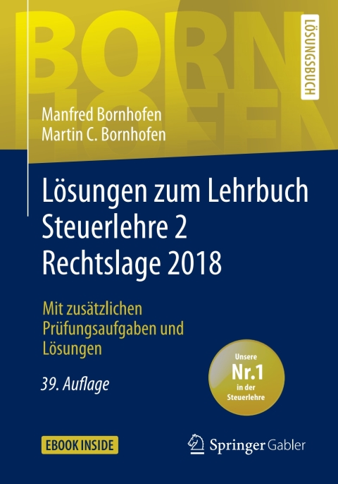 Cover image for book Lösungen zum Lehrbuch Steuerlehre 2 Rechtslage 2018