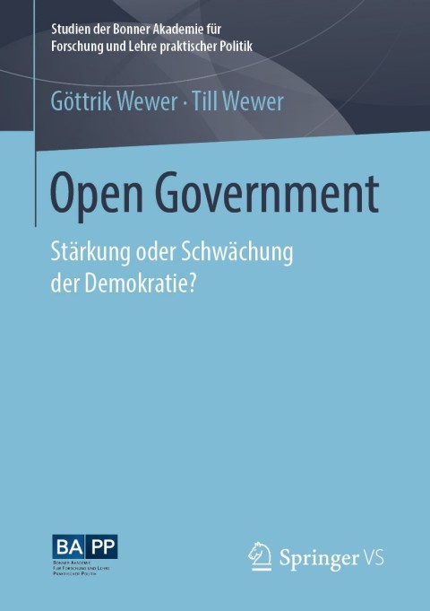 Cover image for book Open Government