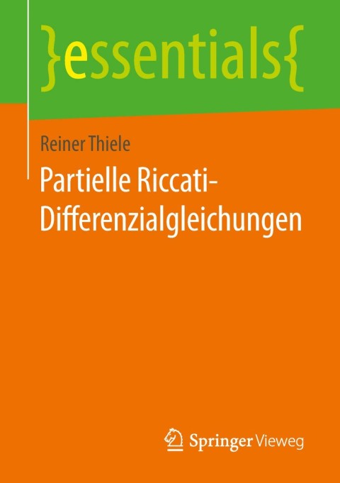 Cover image for book Partielle Riccati-Differenzialgleichungen