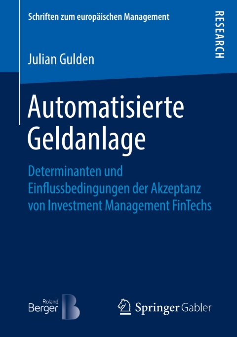 Cover image for book Automatisierte Geldanlage