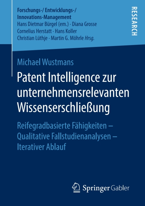 Cover image for book Patent Intelligence zur unternehmensrelevanten Wissenserschließung