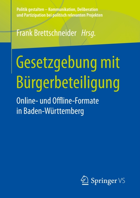 Cover image for book Gesetzgebung mit Bürgerbeteiligung