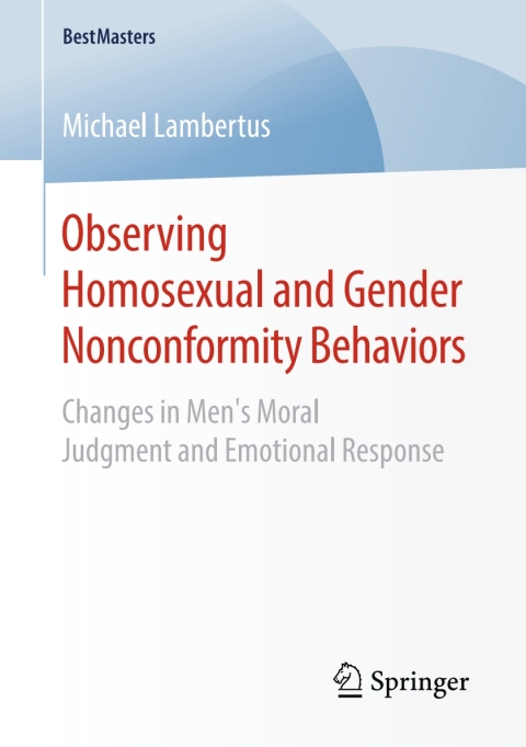 Cover image for book Observing Homosexual and Gender Nonconformity Behaviors