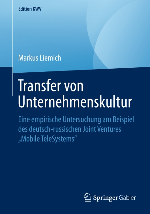 Cover image for book Transfer von Unternehmenskultur