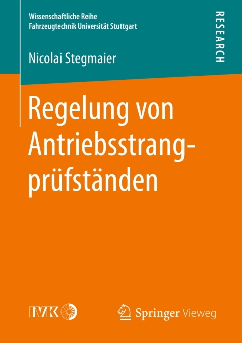 Cover image for book Regelung von Antriebsstrangprüfständen