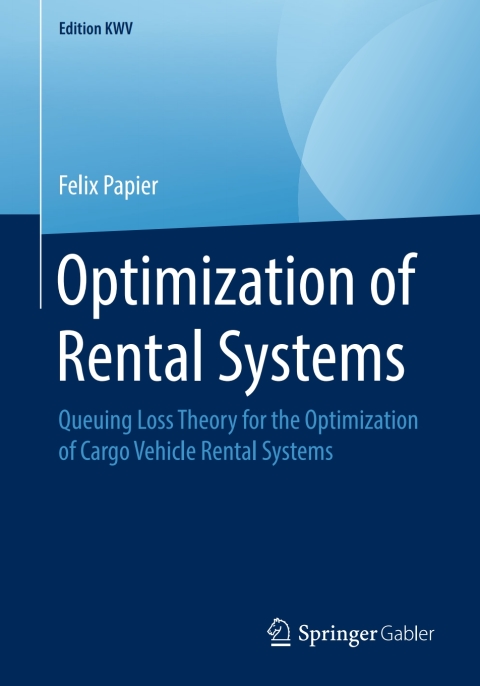 Cover image for book Optimization of Rental Systems