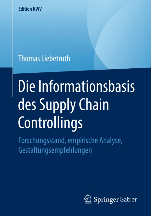 Cover image for book Die Informationsbasis des Supply Chain Controllings