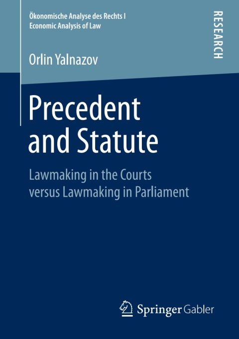Cover image for book Precedent and Statute