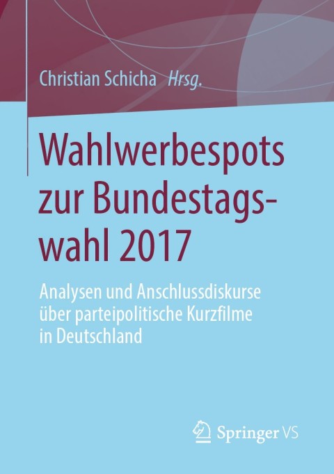 Cover image for book Wahlwerbespots zur Bundestagswahl 2017