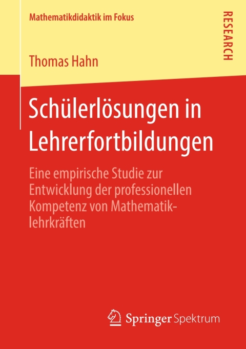 Cover image for book Schülerlösungen in Lehrerfortbildungen