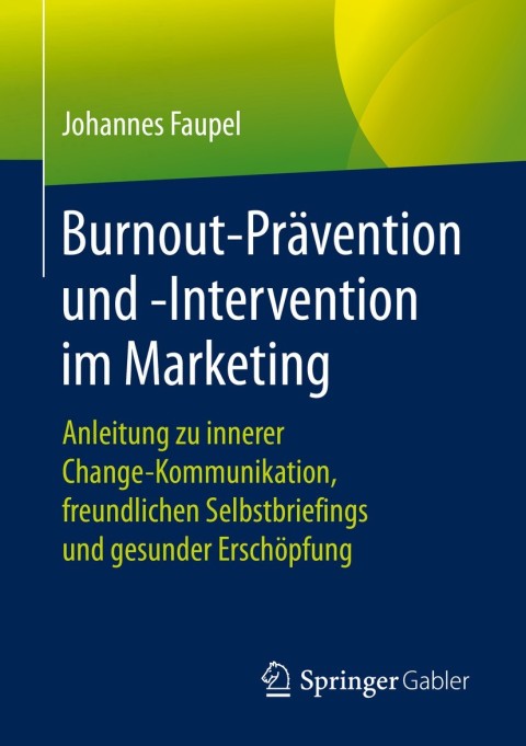 Cover image for book Burnout-Prävention und -Intervention im Marketing