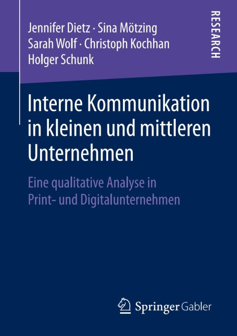 Cover image for book Interne Kommunikation in kleinen und mittleren Unternehmen