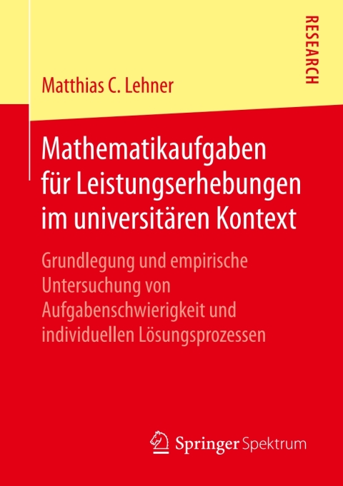 Cover image for book Mathematikaufgaben für Leistungserhebungen im universitären Kontext