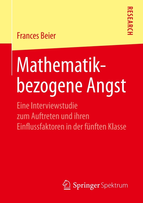 Cover image for book Mathematikbezogene Angst