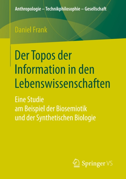Cover image for book Der Topos der Information in den Lebenswissenschaften