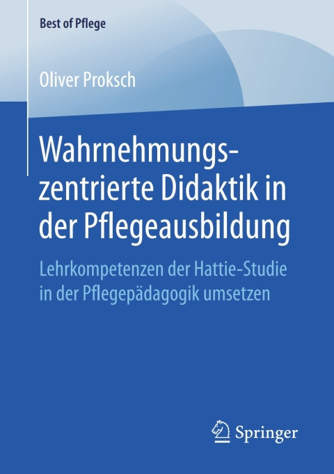 Cover image for book Wahrnehmungszentrierte Didaktik in der Pflegeausbildung