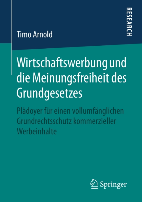 Cover image for book Wirtschaftswerbung und die Meinungsfreiheit des Grundgesetzes