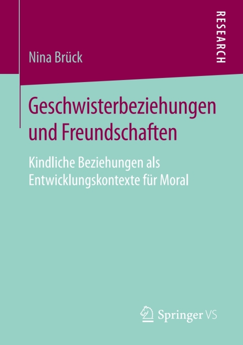 Cover image for book Geschwisterbeziehungen und Freundschaften