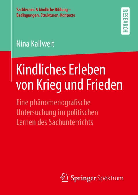 Cover image for book Kindliches Erleben von Krieg und Frieden