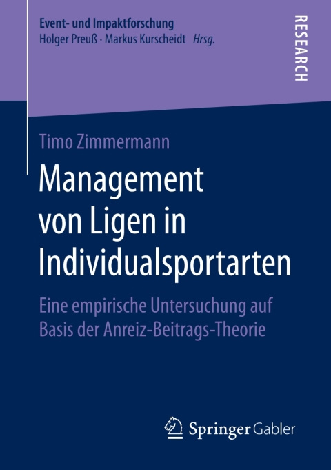 Cover image for book Management von Ligen in Individualsportarten