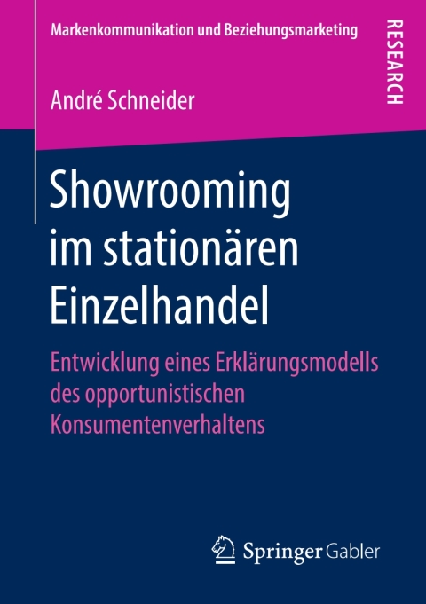 Cover image for book Showrooming im stationären Einzelhandel