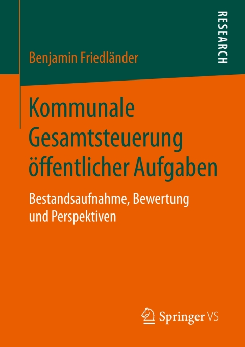 Cover image for book Kommunale Gesamtsteuerung öffentlicher Aufgaben
