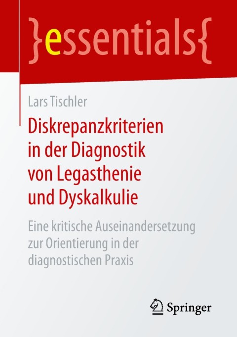 Cover image for book Diskrepanzkriterien in der Diagnostik von Legasthenie und Dyskalkulie
