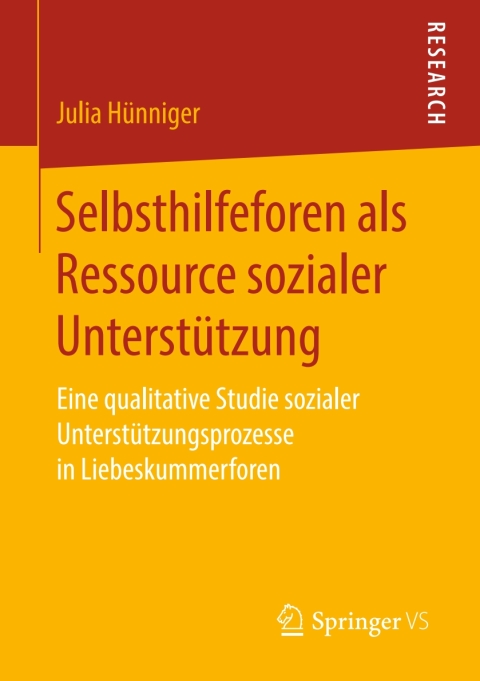 Cover image for book Selbsthilfeforen als Ressource sozialer Unterstützung