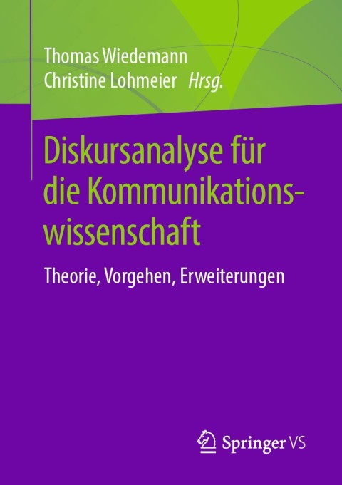 Cover image for book Diskursanalyse für die Kommunikationswissenschaft