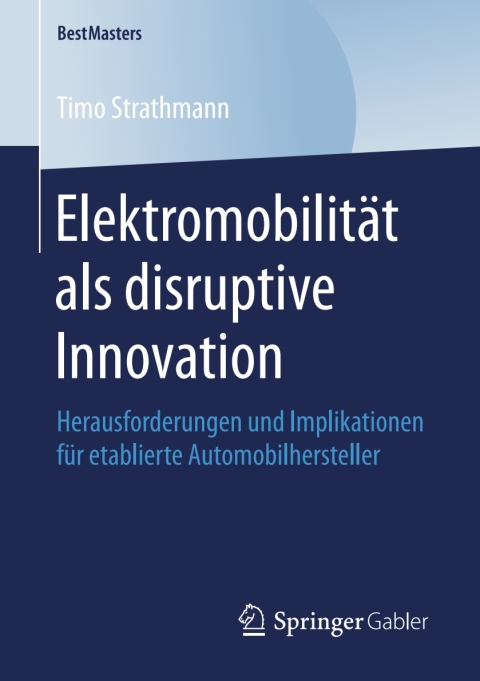 Cover image for book Elektromobilität als disruptive Innovation
