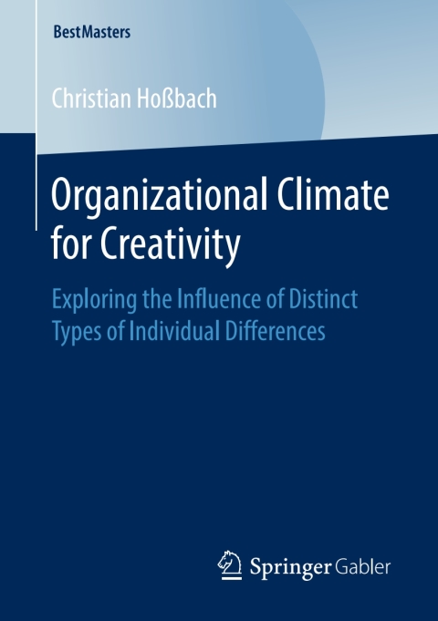 Cover image for book Organizational Climate for Creativity