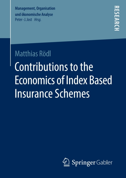 Cover image for book Contributions to the Economics of Index Based Insurance Schemes