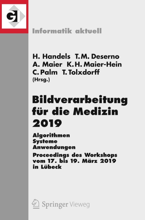 Cover image for book Bildverarbeitung für die Medizin 2019