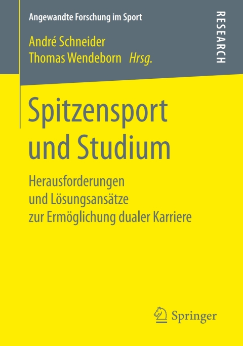 Cover image for book Spitzensport und Studium