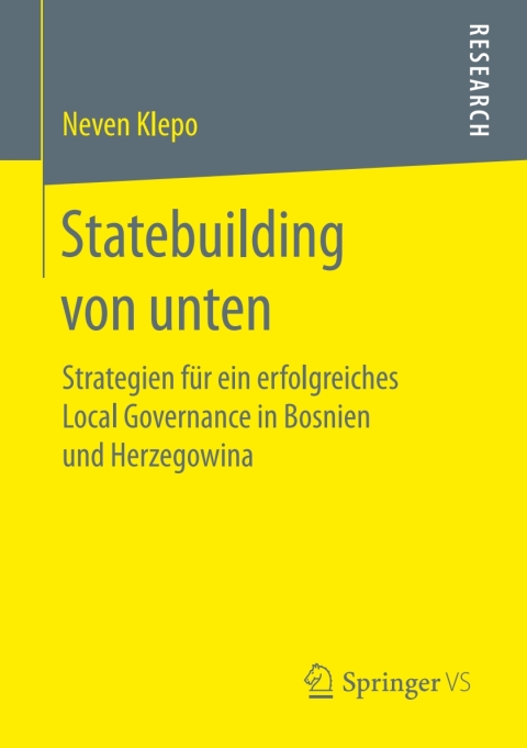 Cover image for book Statebuilding von unten