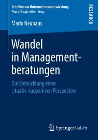 Cover image: Wandel in Managementberatungen 9783658255589