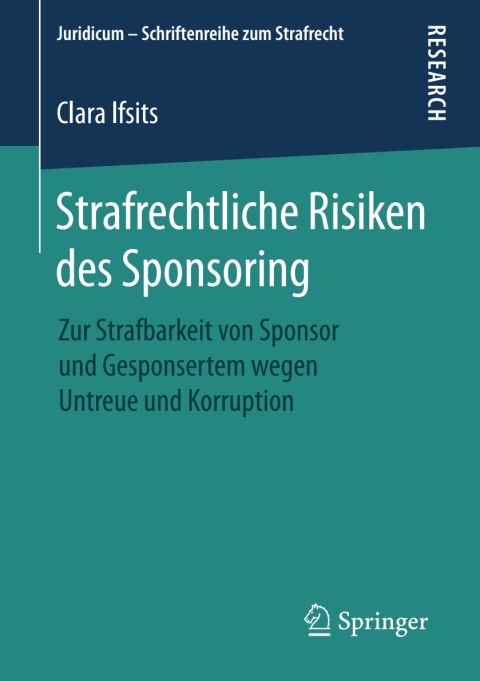 Cover image for book Strafrechtliche Risiken des Sponsoring