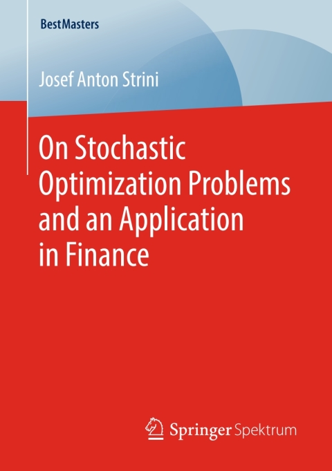 Cover image for book On Stochastic Optimization Problems and an Application in Finance