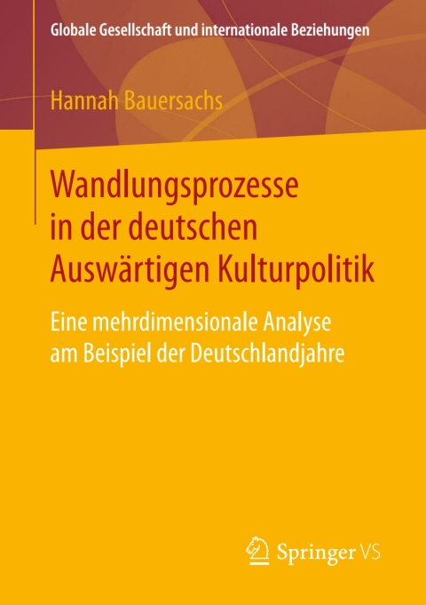 Cover image for book Wandlungsprozesse in der deutschen Auswärtigen Kulturpolitik