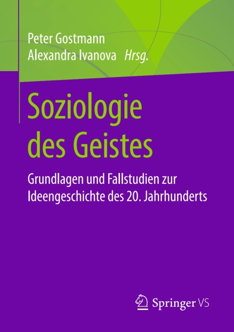 Cover image for book Soziologie des Geistes