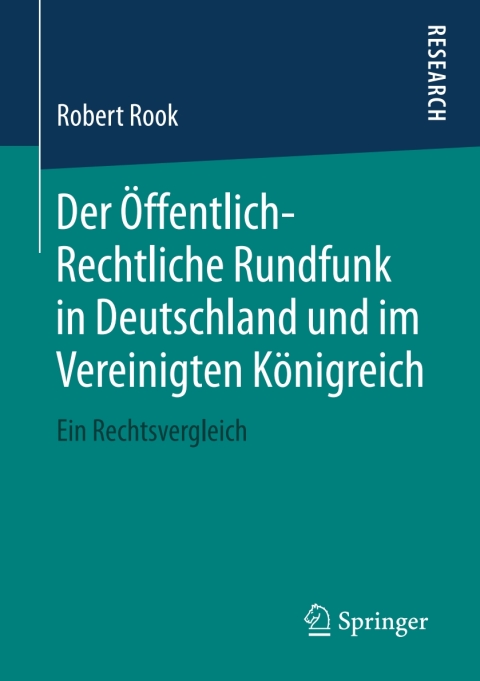 Cover image for book Der Öffentlich-Rechtliche Rundfunk in Deutschland und im Vereinigten Königreich