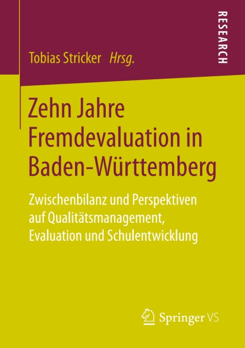 Cover image for book Zehn Jahre Fremdevaluation in Baden‐Württemberg