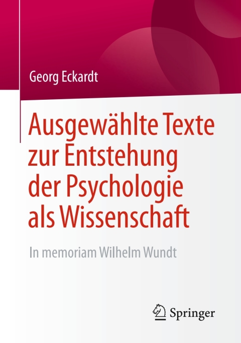 Cover image for book Ausgewählte Texte zur Entstehung der Psychologie als Wissenschaft