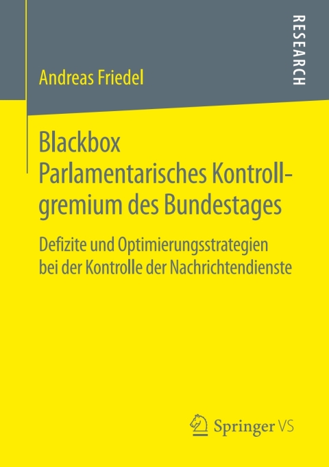 Cover image for book Blackbox Parlamentarisches Kontrollgremium des Bundestages