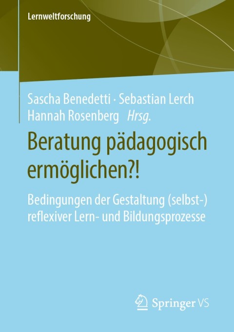 Cover image for book Beratung pädagogisch ermöglichen?!